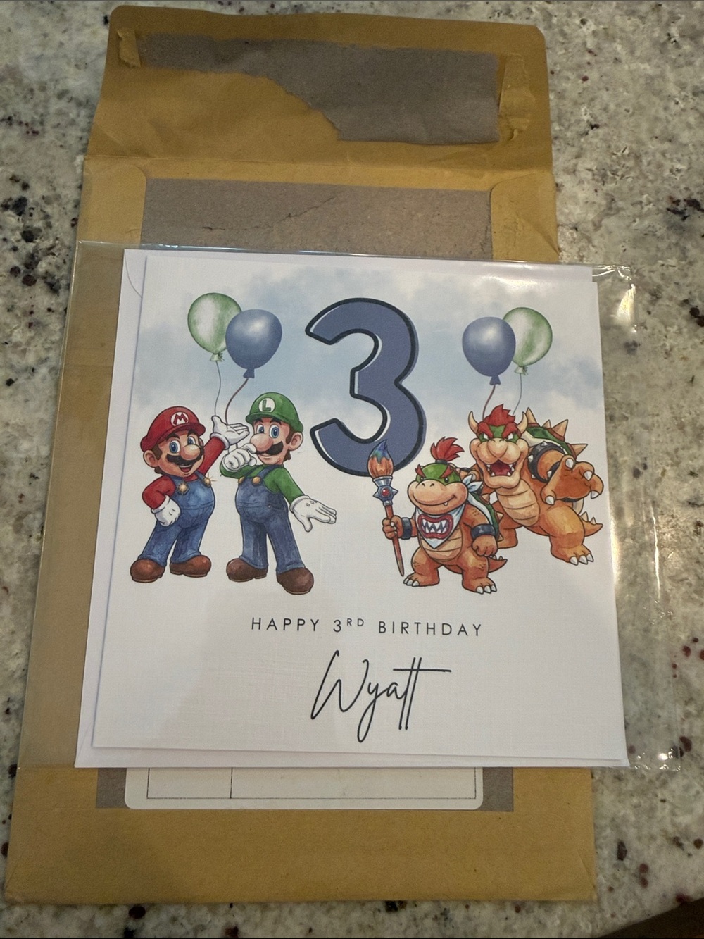 Wyatt birthday card